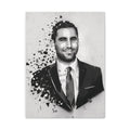 Portrait Canvas Wall Art – Black & White Charlie Sherm Print